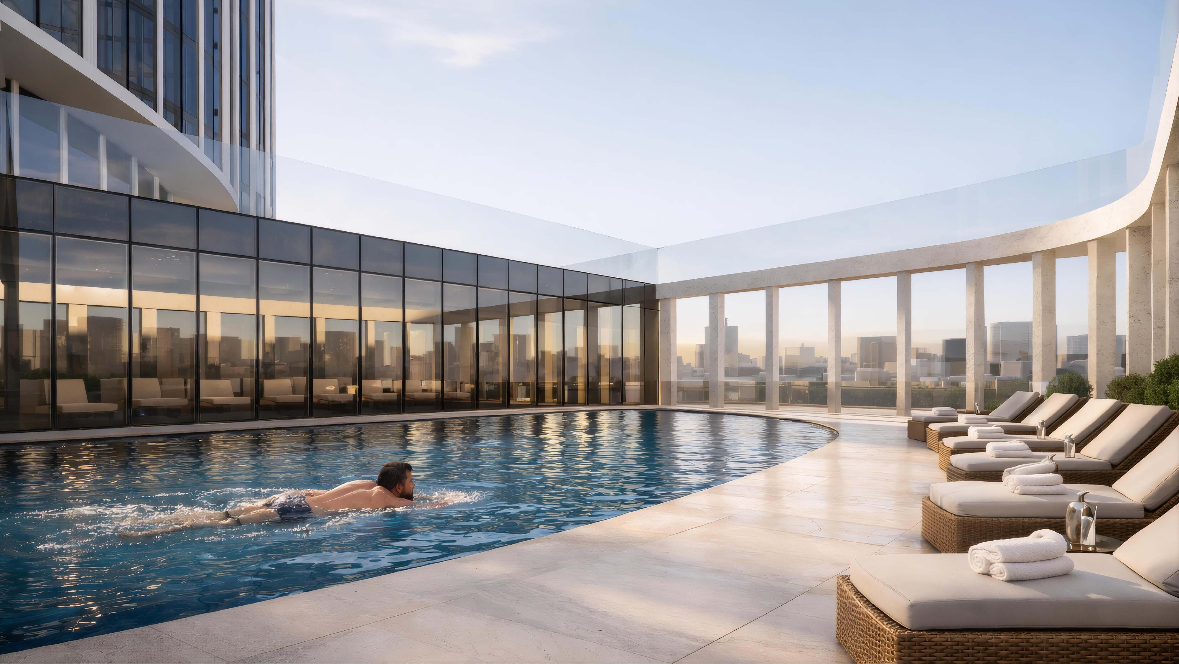 AURUS Residences — ночной вид