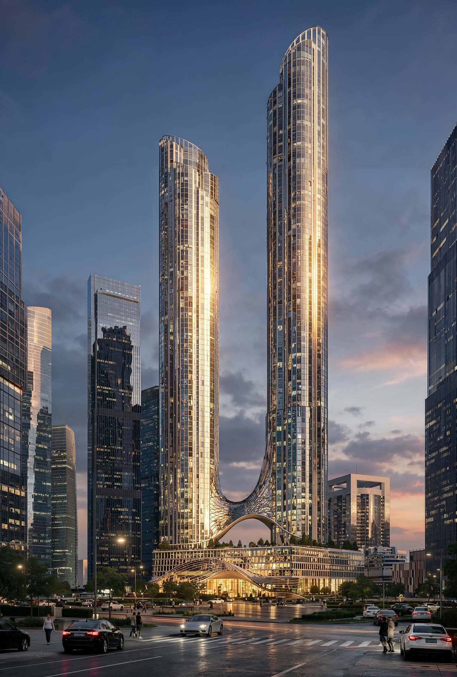 AURUS Residences — рендер башен