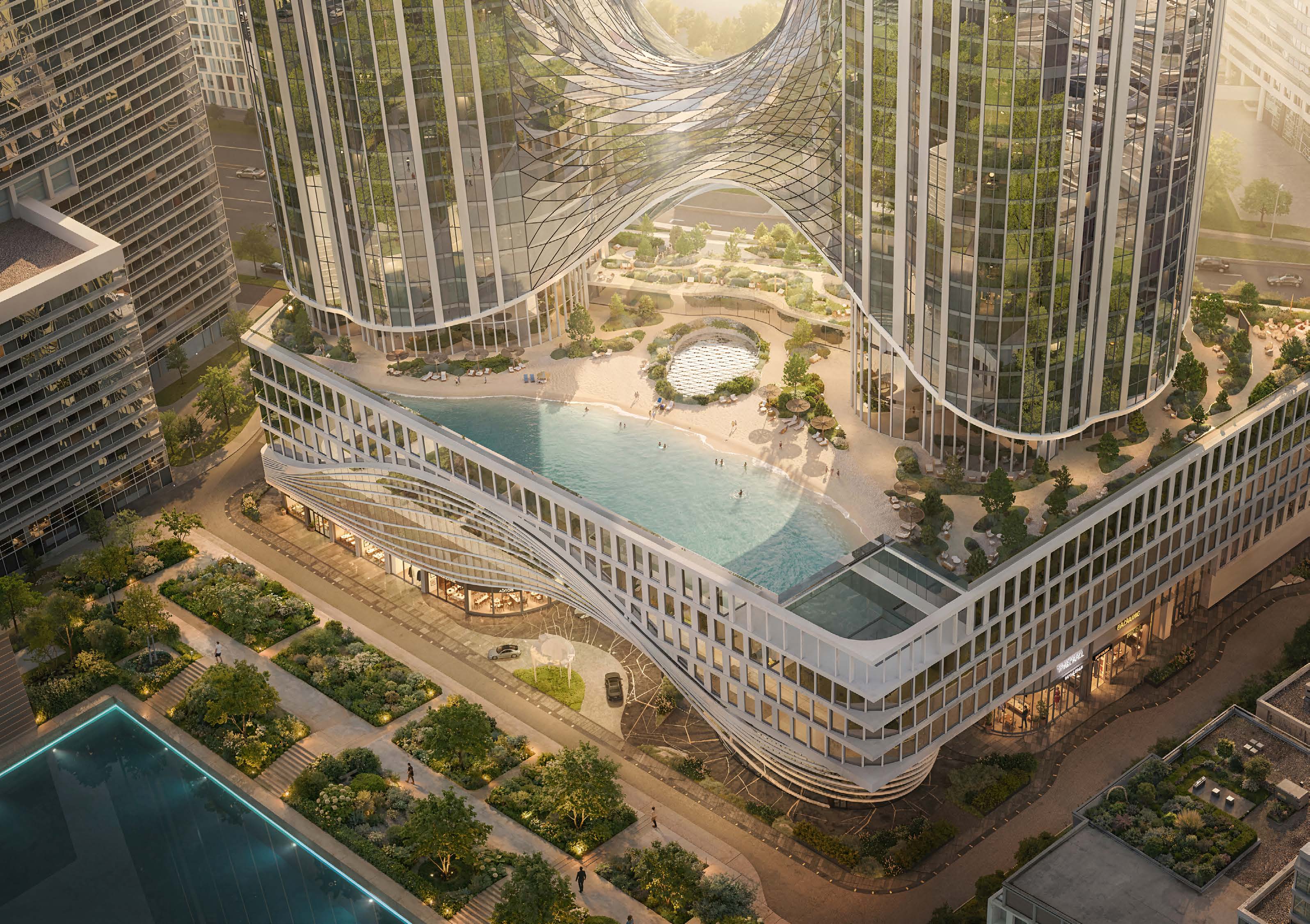 Вид из квартиры AURUS Residences